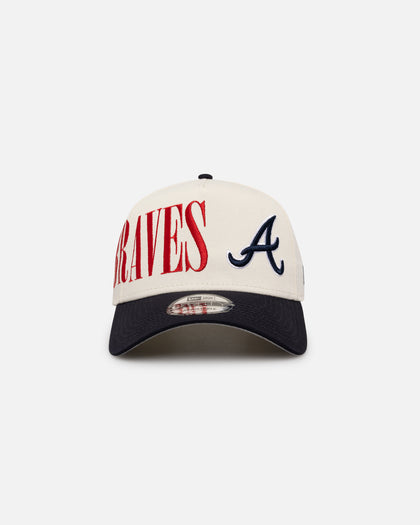 New Era Atlanta Braves 'Tall Text' 9FORTY A-Frame Snapback Chrome White/OTC