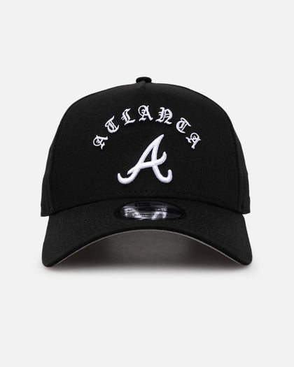 New Era Atlanta Braves 'Gothic Arch' 9FORTY A-Frame Snapback Black/White