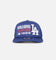 New Era Los Angeles Dodgers Pre-Curved Golfer Trucker Snapback Dark Royal