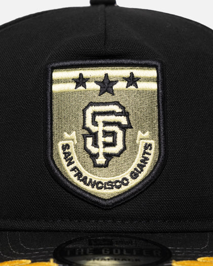 New Era San Francisco Giants 'Military Patch' Pre-Curved Golfer Snapback Black