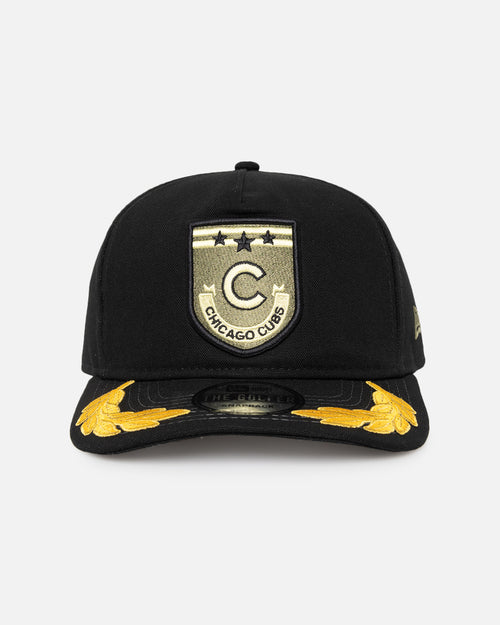 New Era Chicago Cubs 'Military Patch' Pre-Curved Golfer Snapback Black