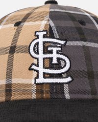 New Era St Louis Cardinals 'Multi Panel Plaid' 9FIFTY High Crown Strapback Plaid