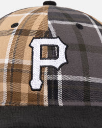 New Era Pittsburgh Pirates 'Multi Panel Plaid' 9FIFTY High Crown Strapback Plaid