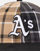 New Era Oakland Athletics 'Multi Panel Plaid' 9FIFTY High Crown Strapback Plaid