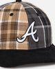 New Era Atlanta Braves 'Multi Panel Plaid' 9FIFTY High Crown Strapback Plaid