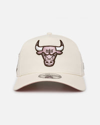 New Era Chicago Bulls 'Neapolitan Chrome' 9FORTY A-Frame Snapback Chrome/Pink Met
