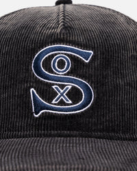 New Era Chicago White Sox 'Washed Corduroy Golfer' Pre-Curved Golfer Snapback Washed Black