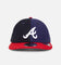 New Era Atlanta Braves 'Woollen Shades' 9FIFTY High Crown Strapback OTC