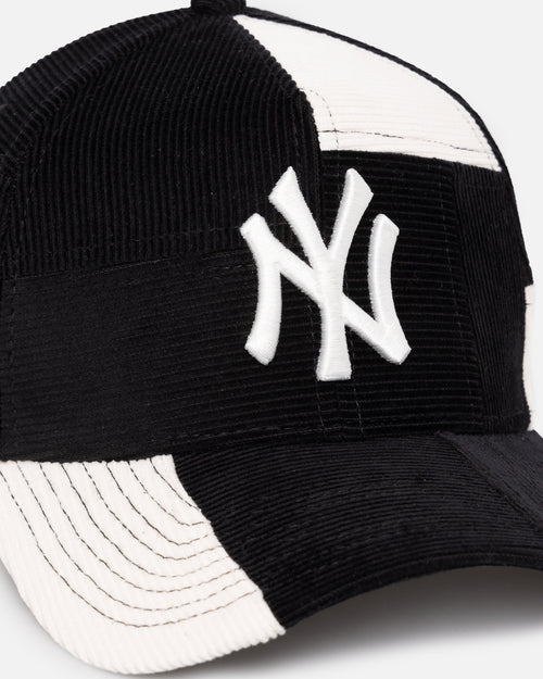 New Era New York Yankees 'Patchwork Corduroy' 9FORTY A-Frame Snapback Black/Cream