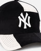 New Era New York Yankees 'Patchwork Corduroy' 9FORTY A-Frame Snapback Black/Cream