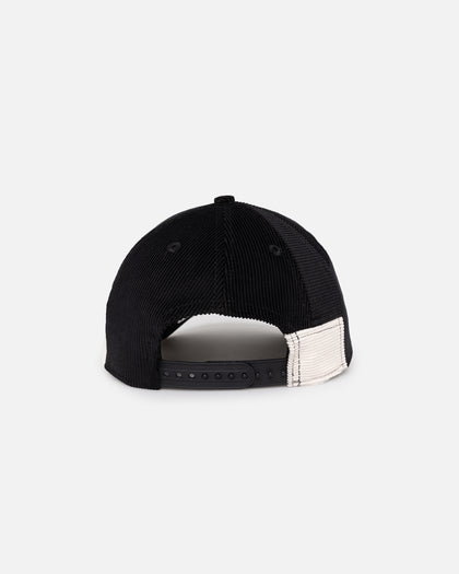 New Era New York Yankees 'Patchwork Corduroy' 9FORTY A-Frame Snapback Black/Cream