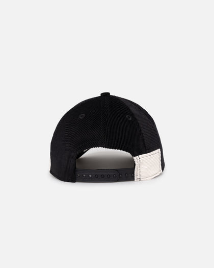 New Era Los Angeles Lakers 'Patchwork Corduroy' 9FORTY A-Frame Snapback Black/Cream