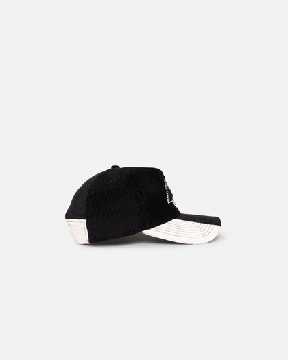 New Era Los Angeles Lakers 'Patchwork Corduroy' 9FORTY A-Frame Snapback Black/Cream