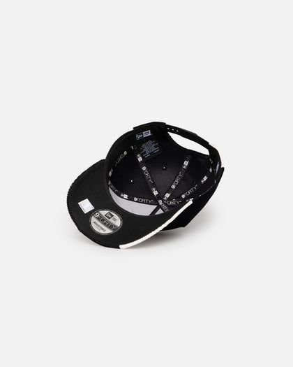 New Era Los Angeles Lakers 'Patchwork Corduroy' 9FORTY A-Frame Snapback Black/Cream
