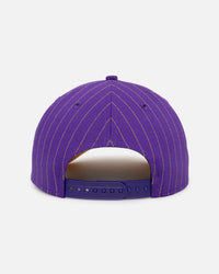 New Era Los Angeles Lakers '2-Tone Pinstripe' 9FORTY A-Frame Snapback Pinstripe