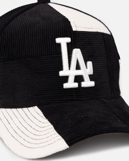 New Era Los Angeles Dodgers 'Patchwork Corduroy' 9FORTY A-Frame Snapback Black/Cream
