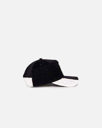 New Era Los Angeles Dodgers 'Patchwork Corduroy' 9FORTY A-Frame Snapback Black/Cream