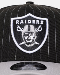 New Era Las Vegas Raiders '2-Tone Pinstripe' 9FORTY A-Frame Snapback Pinstripe