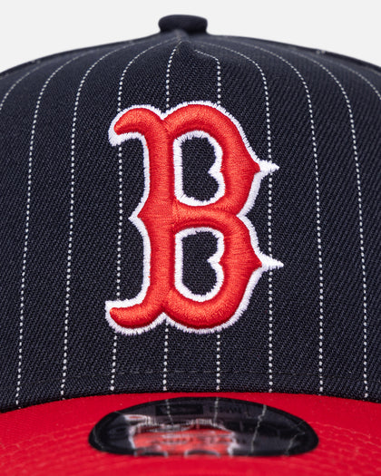 New Era Boston Red Sox '2-Tone Pinstripe' 9FORTY A-Frame Snapback Pinstripe