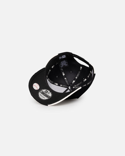 New Era Atlanta Braves 'Patchwork Corduroy' 9FORTY A-Frame Snapback Black/Cream