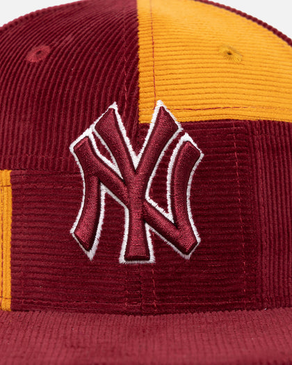 New Era New York Yankees 'Maroon Patchwork Corduroy' 59FIFTY Fitted Maroon/Yellow