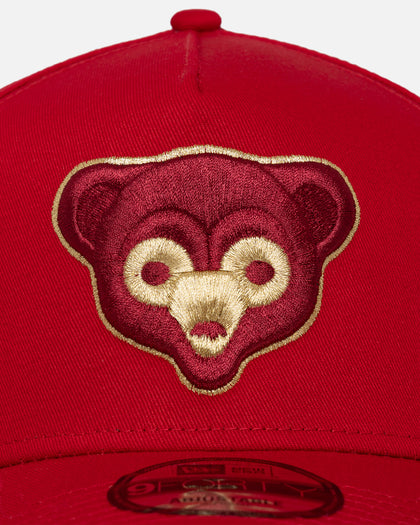 New Era Chicago Cubs 'Year Of The Dragon' 9FORTY A-Frame Snapback Scarlet/Gold