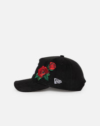 New Era New York Yankees 'Corduroy Roses' Golfer Pre-Curved Snapback Black Corduroy/White