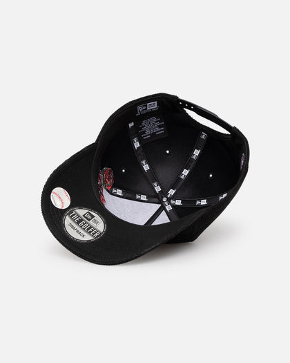 New Era New York Yankees 'Corduroy Roses' Golfer Pre-Curved Snapback Black Corduroy/White