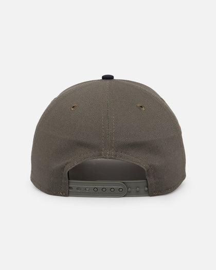 New Era Chicago Bulls 'Contrast Visor' Pre-Curved Golfer Snapback Moss/Navy