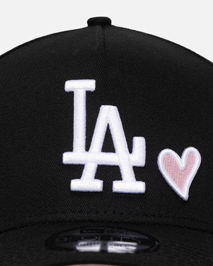 New Era Los Angeles Dodgers 'Pink Satin Hearts' 9FORTY A-Frame Snapback Black/White