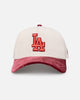 New Era Los Angeles Dodgers 'Premium Corduroy Velvet' 9FORTY A-Frame Snapback Chrome White/Cardinal