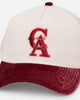 New Era California Angels 'Premium Corduroy Velvet' 9FORTY A-Frame Snapback Chrome White/Cardinal