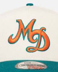 New Era Miami Dolphins 'NFL City Originals' 9FORTY A-Frame Snapback Chrome White/OTC