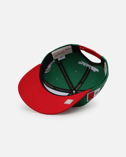 Mitchell & Ness Los Angeles Lakers 'Viva Mexico Script' Deadstock Snapback Green/Red