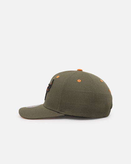 Mitchell & Ness Chicago Bulls 'Harmony of Hues' Pro Crown Snapback Olive/Orange
