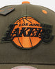 Mitchell & Ness Los Angeles Lakers 'Harmony of Hues' Pro Crown Snapback Olive/Orange