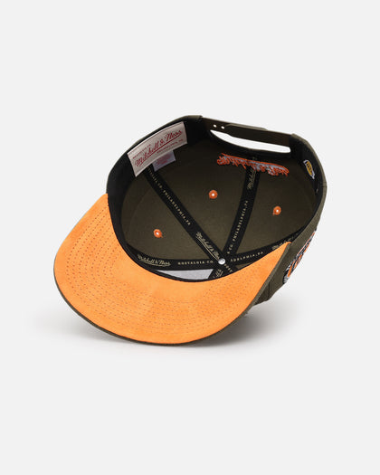 Mitchell & Ness Los Angeles Lakers 'Harmony of Hues' Pro Crown Snapback Olive/Orange