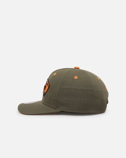 Mitchell & Ness San Antonio Spurs 'Harmony of Hues' Pro Crown Snapback Olive/Orange