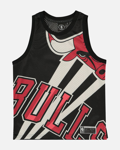 NBA Kids' Chicago Bulls Hedley Mesh Tank Black