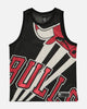 NBA Kids' Chicago Bulls Hedley Mesh Tank Black