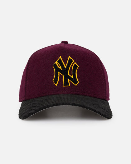 New Era New York Yankees 'Large Chenille' 9FORTY A-Frame Snapback Maroon