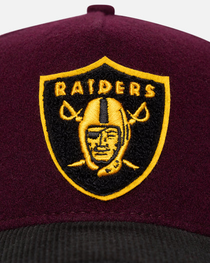 New Era Las Vegas Raiders 'Large Chenille' 9FORTY A-Frame Snapback Maroon