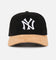 New Era New York Yankees 'Corduroy Suede' Pre-Curved Golfer Snapback  Washed Black