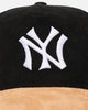 New Era New York Yankees 'Corduroy Suede' Pre-Curved Golfer Snapback  Washed Black