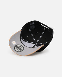 New Era Los Angeles Lakers 'Corduroy Suede' Pre-Curved Golfer Snapback Washed Black