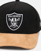 New Era Las Vegas Raiders 'Corduroy Suede' Pre-Curved Golfer Snapback  Washed Black