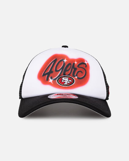 New Era San Francisco 49ers 'Airbrush' 9FORTY A-Frame Trucker Snapback White/OTC
