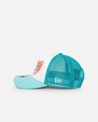 New Era Miami Dolphins 'Airbrush' 9FORTY A-Frame Trucker Snapback White/OTC