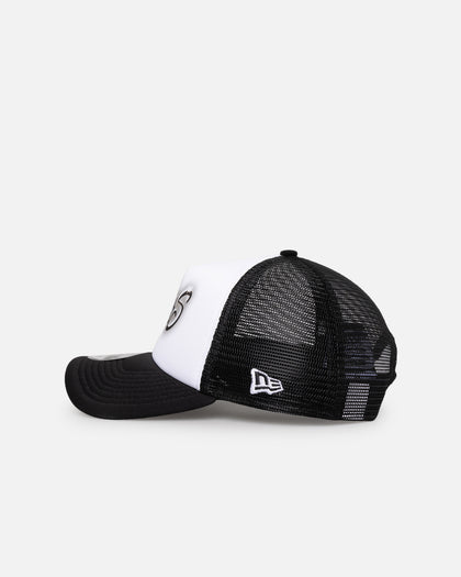 New Era Las Vegas Raiders 'Airbrush' 9FORTY A-Frame Trucker Snapback White/OTC