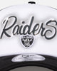 New Era Las Vegas Raiders 'Airbrush' 9FORTY A-Frame Trucker Snapback White/OTC